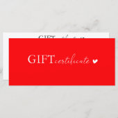 Klantspecifiek Business Gift Certificaat (Voorkant / Achterkant)