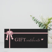 Klantspecifiek Business Gift Certificaat (Staand voorkant)