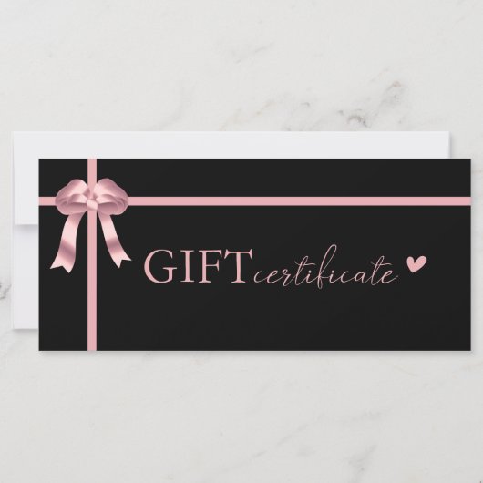 Klantspecifiek Business Gift Certificaat (Voorkant)