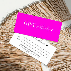 Klantspecifiek Business Gift Certificaat