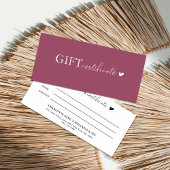 Klantspecifiek Business Gift Certificaat