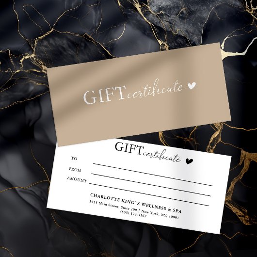 Klantspecifiek Business Gift Certificaat
