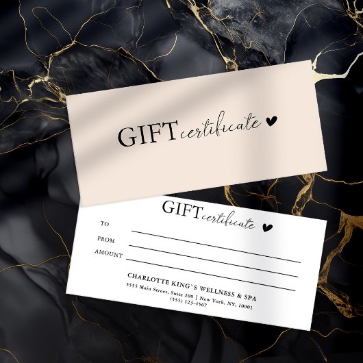 Klantspecifiek Business Gift Certificaat