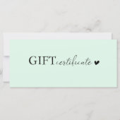 Klantspecifiek Business Gift Certificaat (Voorkant)