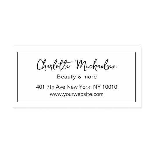 Klantspecifiek, handschrift  zelfinktende stempel (Design)