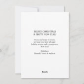 Klantspecifiek "Joy-Merry Christmas Feestdagenkaart (Achterkant)