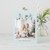 Klantspecifiek "Joy-Merry Christmas Feestdagenkaart (Staand voorkant)