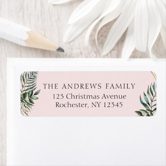 Klantspecifiek Kerstbotanisch Etiket (Insitu)