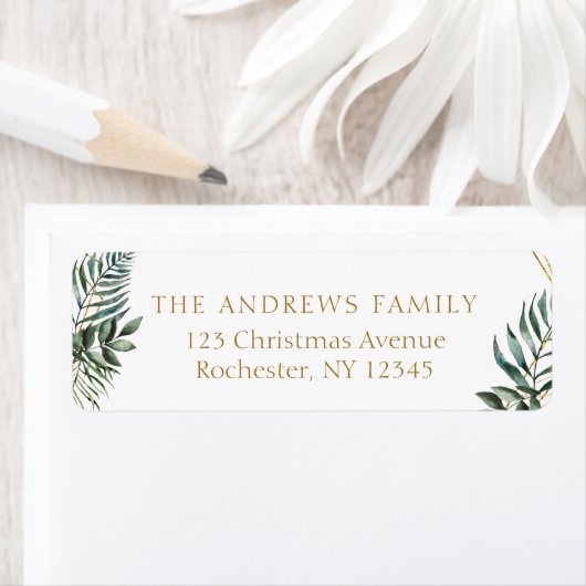 Klantspecifiek Kerstbotanisch Etiket (Insitu)