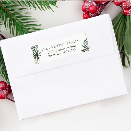 Klantspecifiek Kerstbotanisch Etiket