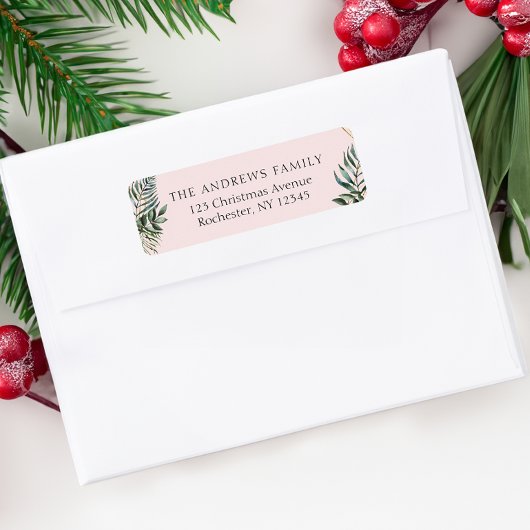 Klantspecifiek Kerstbotanisch Etiket