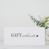 Klantspecifiek Logo Business Cadeaubon (Staand voorkant)