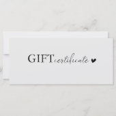 Klantspecifiek Logo Business Cadeaubon (Voorkant)