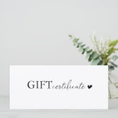 Klantspecifiek Logo Business Cadeaubon (Staand voorkant)