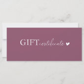 Klantspecifiek Logo Business Cadeaubon (Voorkant)