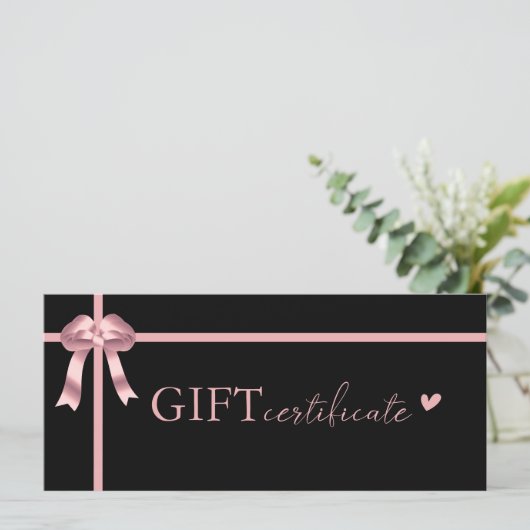 Klantspecifiek, Logo Business Gift Certificate (Staand voorkant)