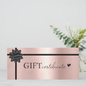 Klantspecifiek, Logo Business Gift Certificate (Staand voorkant)
