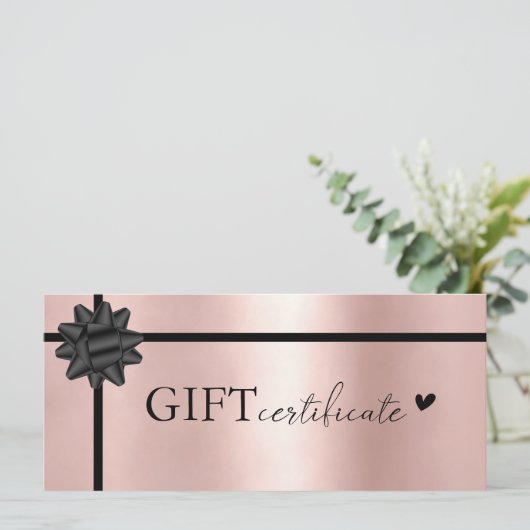 Klantspecifiek, Logo Business Gift Certificate (Staand voorkant)