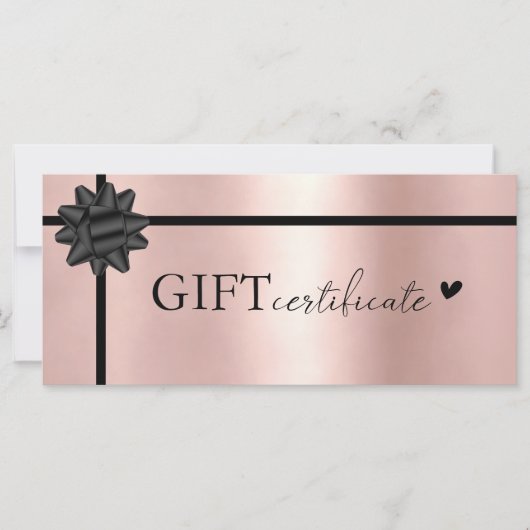 Klantspecifiek, Logo Business Gift Certificate (Voorkant)