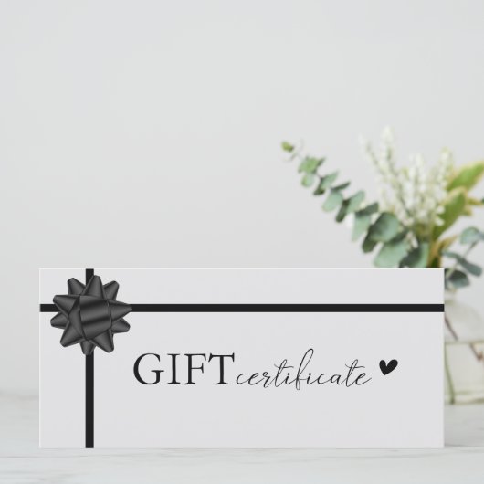 Klantspecifiek, Logo Business Gift Certificate (Staand voorkant)