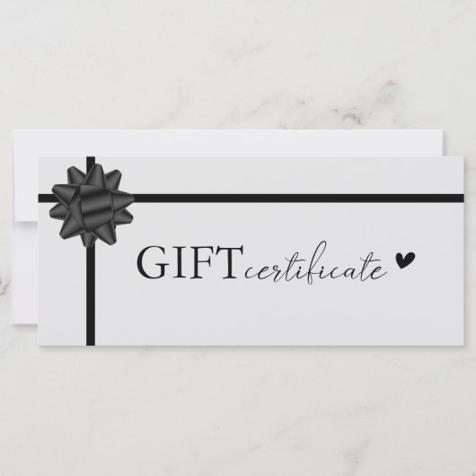 Klantspecifiek, Logo Business Gift Certificate (Voorkant)