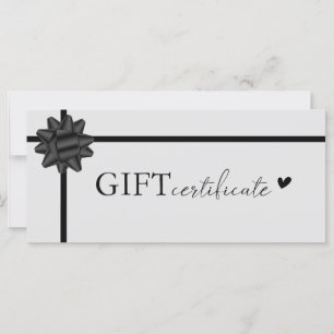 Klantspecifiek, Logo Business Gift Certificate