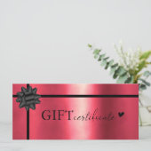 Klantspecifiek, Logo Business Gift Certificate (Staand voorkant)