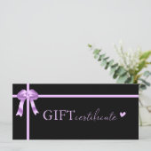 Klantspecifiek, Logo Business Gift Certificate (Staand voorkant)