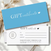 Klantspecifiek, Logo Business Gift Certificate