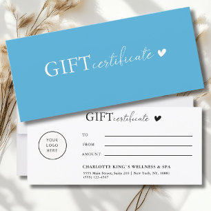 Klantspecifiek, Logo Business Gift Certificate