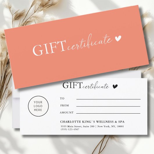 Klantspecifiek, Logo Business Gift Certificate