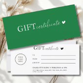 Klantspecifiek, Logo Business Gift Certificate