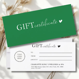 Klantspecifiek, Logo Business Gift Certificate