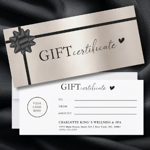 Klantspecifiek, Logo Business Gift Certificate