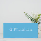 Klantspecifiek, Logo Business Gift Certificate (Staand voorkant)