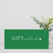 Klantspecifiek, Logo Business Gift Certificate (Staand voorkant)