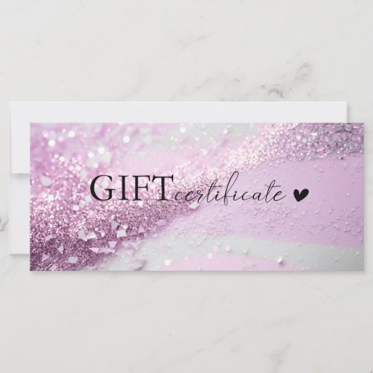 Klantspecifiek, Logo, Glitter, Zakelijk (Voorkant)