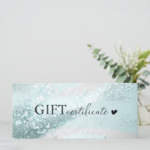 Klantspecifiek, mint-silverglitter, zakelijk (Staand voorkant)