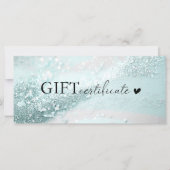 Klantspecifiek, mint-silverglitter, zakelijk (Voorkant)