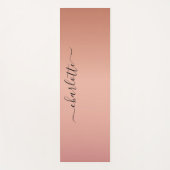 Klantspecifiek, rosegold (Imiteer) Yogamat (Voorkant)