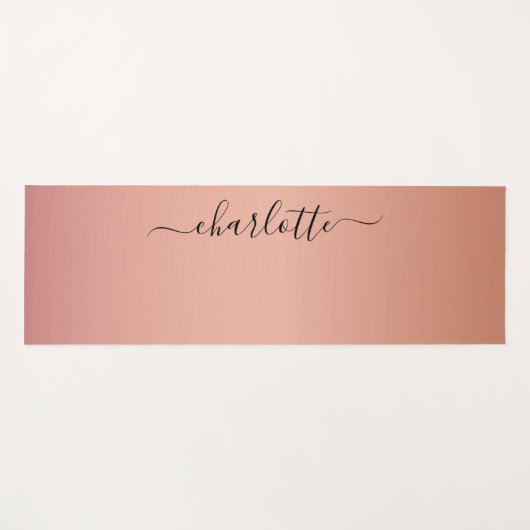 Klantspecifiek, rosegold (Imiteer) Yogamat (Voorkant (horizontaal))