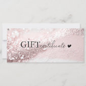 Klantspecifiek, roze-zilveren glitter, zakelijk (Voorkant)