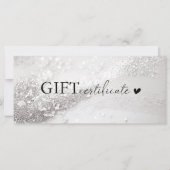 Klantspecifiek, zilveren glitter, zakelijk (Voorkant)