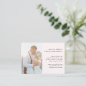 Klantspecifieke 4 foto visitekaartje (Staand voorkant)