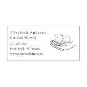 Klantspecifieke baby, hand logo  zelfinktende stempel (Design)
