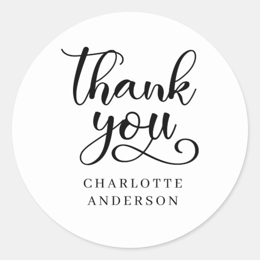 Klantspecifieke Bedankt!-sticker Ronde Sticker (Voorkant)