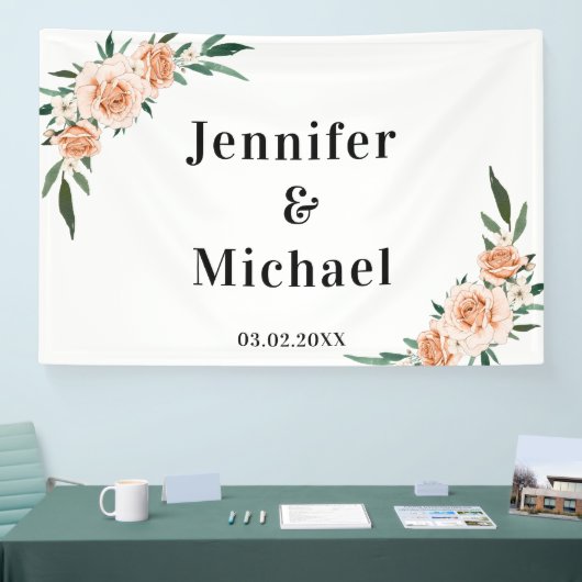 Klantspecifieke bloemen spandoek (Beurs)