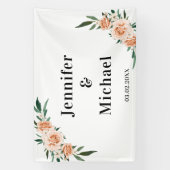 Klantspecifieke bloemen spandoek (Verticaal)