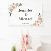 Klantspecifieke bloemen spandoek (Insitu)