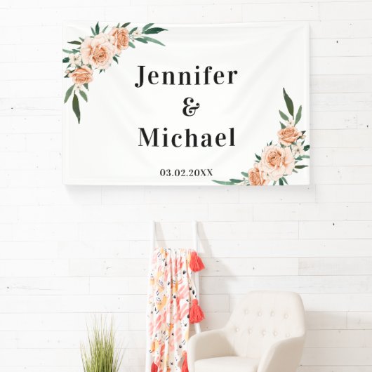 Klantspecifieke bloemen spandoek (Insitu)